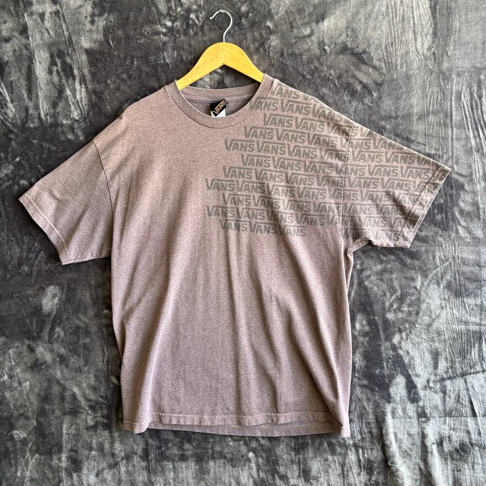 Y2K Vans T-Shirt Size: XL Color Brown